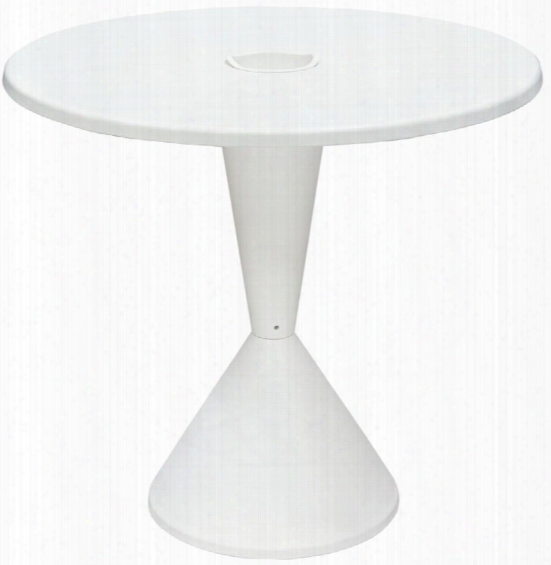 Expo Expodtwh 31" Round Bistro Table With Polypropylene Construction And For Indoor/outdoor In