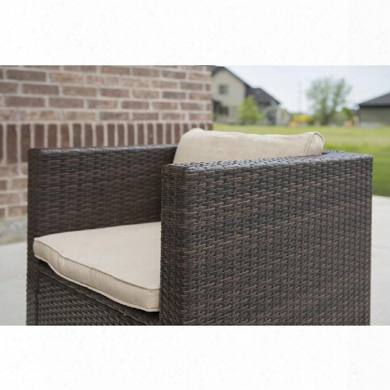 Orscsbr 7-piece Modern Rattan Chat Group In