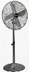 FM45A 18" Metal Pedestal Fan with 3 Fan Speeds Adjustable Height Protective Grill Stand Fan and Modern Design in