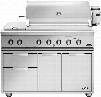 Freestanding Grill with BH1-48RS-L Liquid Propane Grill on CAD1-48 Grill