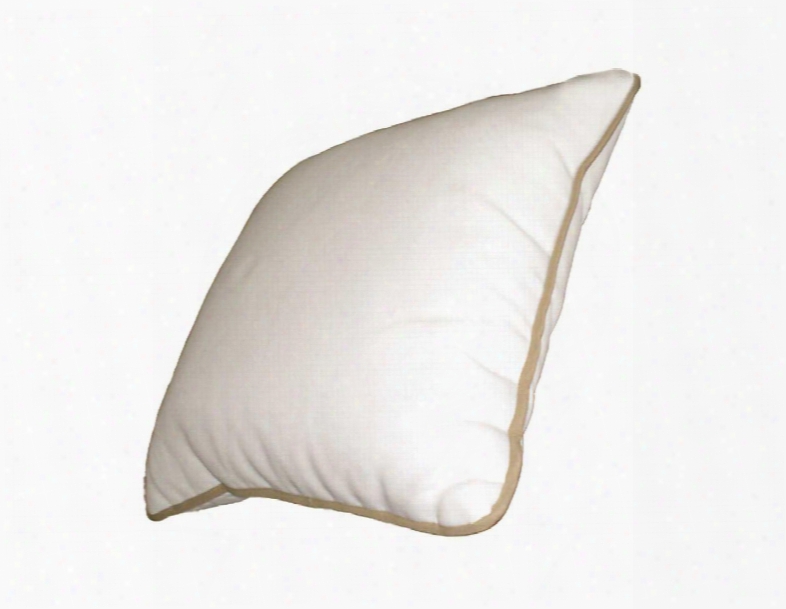 Thrpbrthrow Pillow In White With Bronze