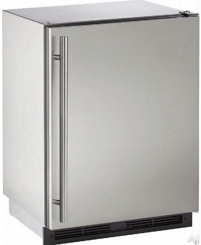 U-line Outdoor Series U1224rsod00b 24 Inch Built-in Outdoor Refrigerator With 5.2 Cu. Ft. Capacity, 123 12-oz. Bottle Capacity, 185 12-oz. Can Capacity, Stainless Steel Construction, Star-k Certified And Energy Star Rated