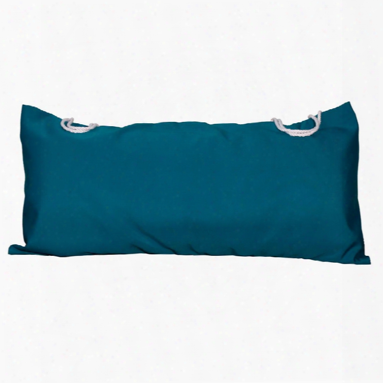 137sp182 33" Deluxe Sunbrella Hammock Pillow With Canvas Teal