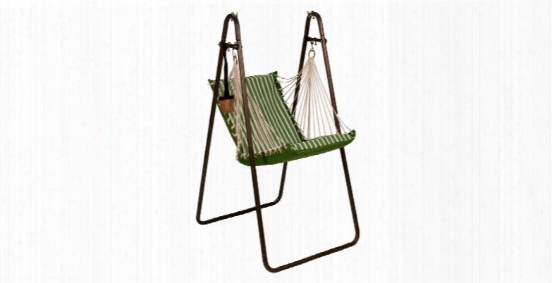 1525s190186br Sunbrella Hanging Chair With Stand Set -