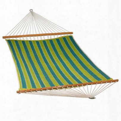 2789w179180 13 Foot Quilted Fabric Hammock With Wickenburg Teal/cobble Willow