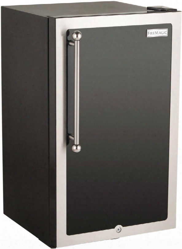 3590h-dr Echelon Black Diamond Series Outdoor Compact Refrigerator In Black And Right