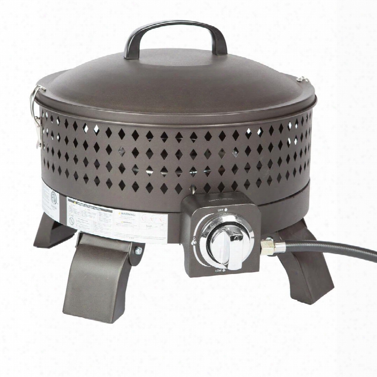 62133 Sporty Campfire Portable Gas Fire Pit With 60000 Btu Heat Resistant Painted Steel And 15" Diameter Fire