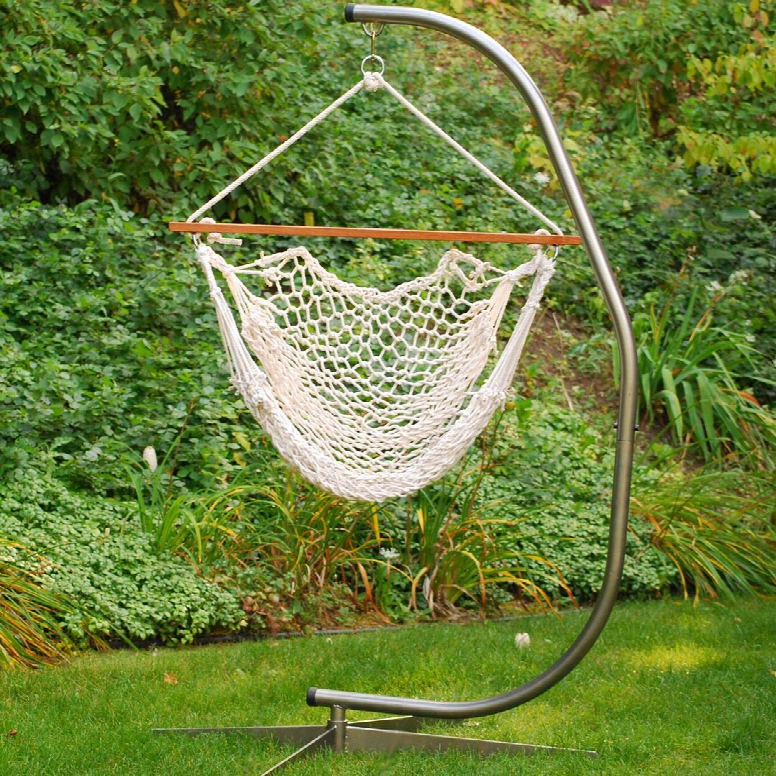 6187 36" Cotton Rope Hanging Chair In