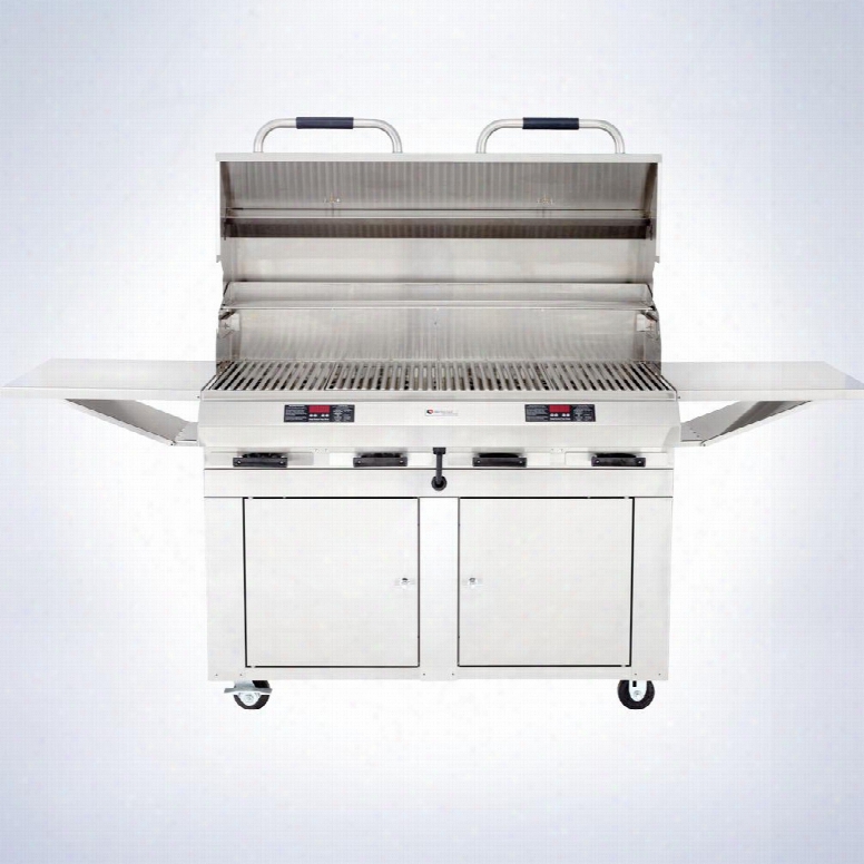 8800ec1056cbd48 8800 Series 48" Closed Base Grill With 18 Gauge Stainless Steel Constructoin Dual Digital Controls Automatic Shut-off Stainless Steel