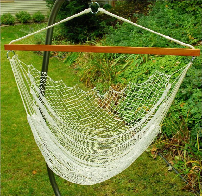 8987 36" Nylon Net Hanging Hammock Chair In