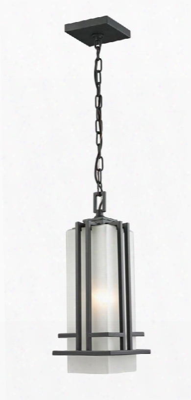 Abbey 550chm-orbz 6.63" Outdoor Chain Light Period Inspired Art Decohave Steel Frame With Outdoor Rubbed Bronze Finish In Matte