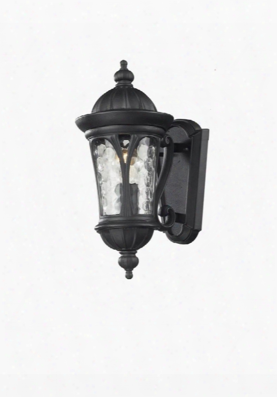 Doma 543s-bk 6.5" 1 Light Outdoor Light Period Inspired Oldw Orld Gothic Have Aluminum Frame With Black Finish In Water