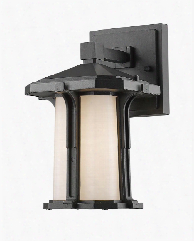 Harbor Lane 542s-bk 6.875" 1 Light Outdoor Wall Light Coastal Nautical Seasidehave Aluminum Frame With Black Finish In Matte