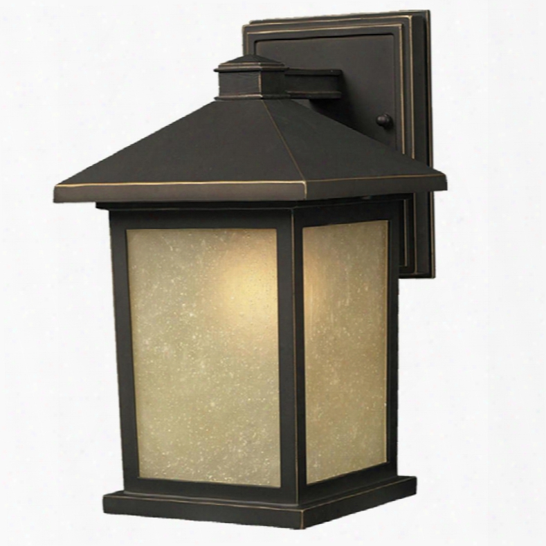 Holbrook 507b-orb 9.5" Outdoor Wall Light Contemporary Urbanhave Aluminum Frame With Oil Rubbed Bronze Finish In Tinted