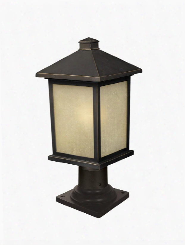 Holbrook 507phm-533pm-orb 8" Outdoor Post Light Contemporary Urbanhave Aluminum Frame With Oil Rubbed Bronze Finish In Tinted