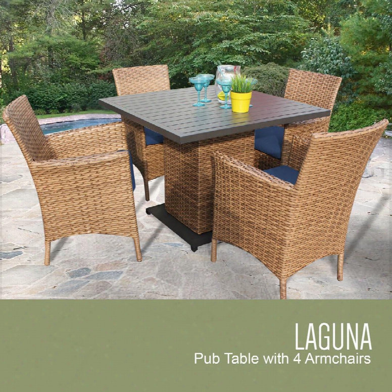 Laguna-square-kit-4-navy Laguna Square Dining Table With 4 Chairs With 2 Covers: Wheat And