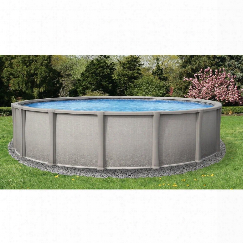 Nb1244 33' Round 54" Matrix Resin Pool With 8" Toprail In