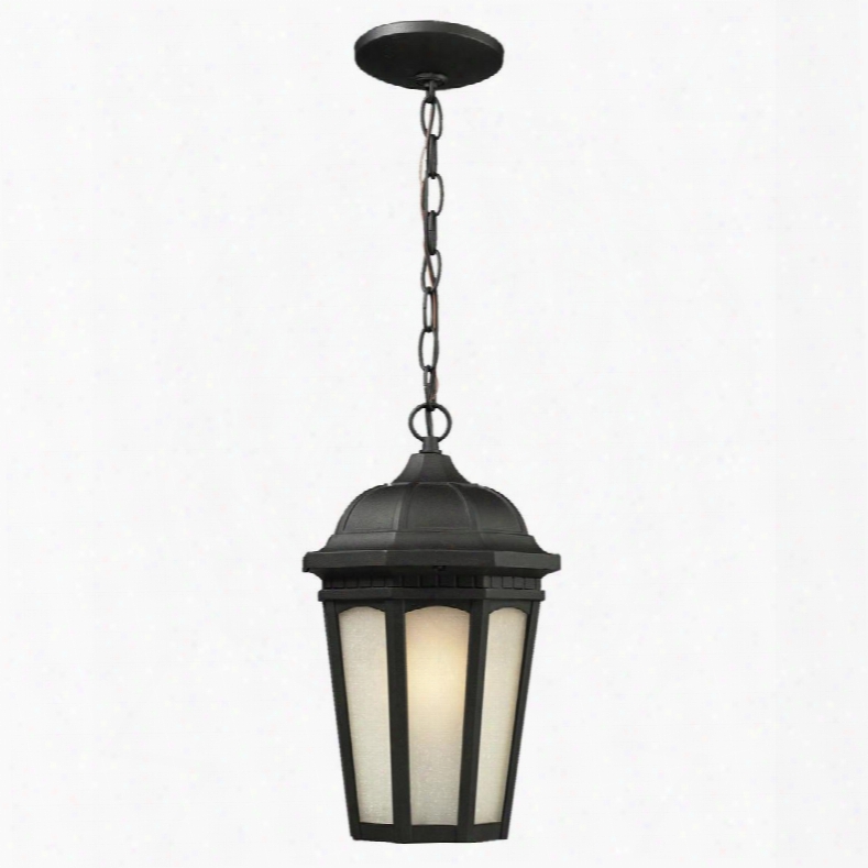 Newport 508chb-bk 10.375" Outdoor Chain Light Coastal Nautical Seasidehave Aluminum Frame With Black Finish In White