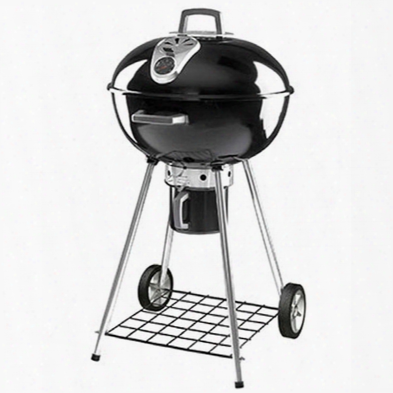 Nk22k-leg-2 23" Charcoal Sseries Portable Rodeo Kettle Charcoal Grill With Legs 365 Sq. In. Cooking Space Heat Diffuser Accu-probe Temperature Gauge And