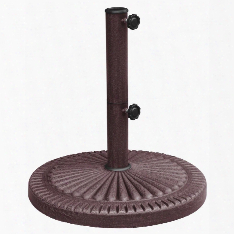 Nu5406 66-lb Weather Resistant Umbrella Base In Bronze Resin