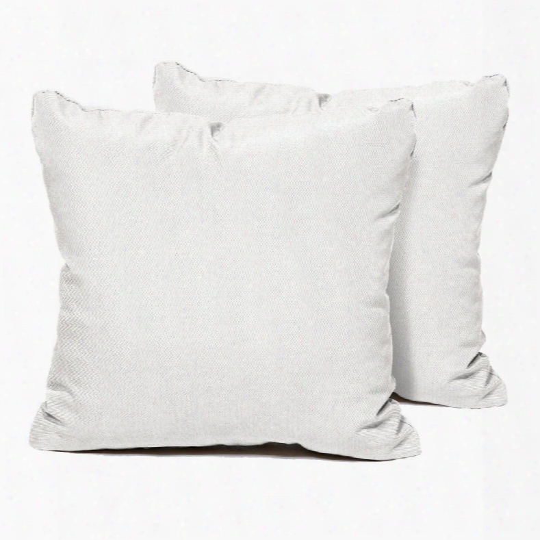 Pillow-white-s-2x Sail White Outdoor Throw Pillows Square Set Of