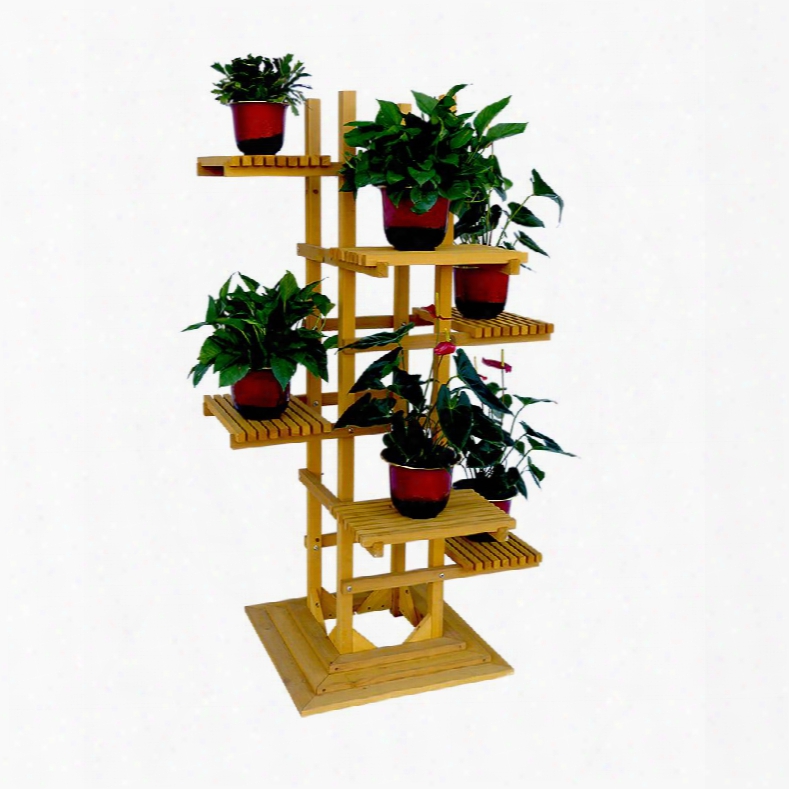 Ps6116 6-tier Wooden Pedestal Plant