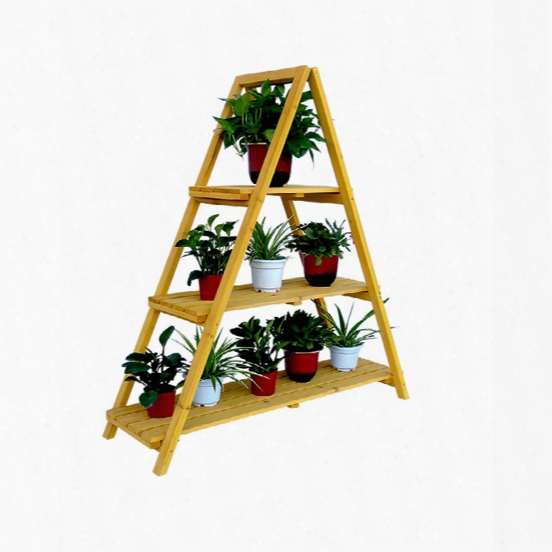 Psl6871 Wooden Ladder Plant