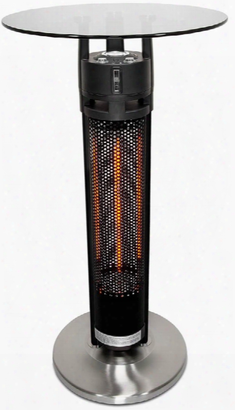 Pureheattable Outdoor Heater With Tempered Glass Top Auto On/off Proximity Sensor Silent Operation Safe-to-touch Grille Carbon Fiber Heating Element And