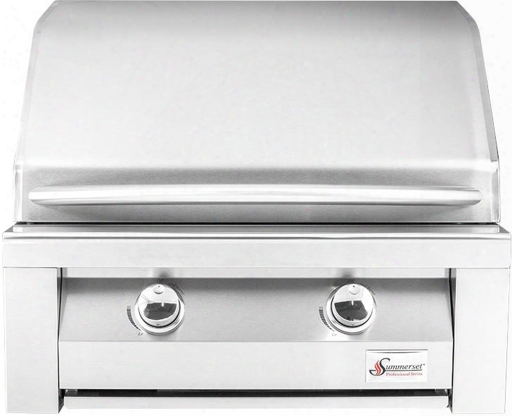 Sbg32-ng 32" Builder Built-in Natural Gas Grill With 2 Stainless Steel U-tube Main Burners 52000 Surface Btu 541 Sq. In. Cooking Area 9mm Cooking Grates And