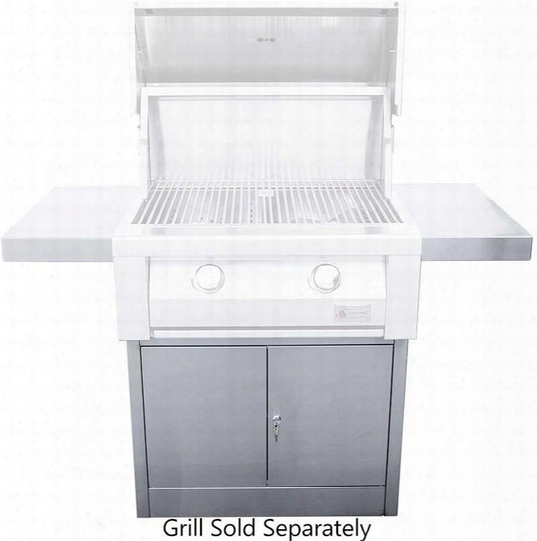 Sbg32-ped Freestanding Builder Cart For 32" Grill In Stainless