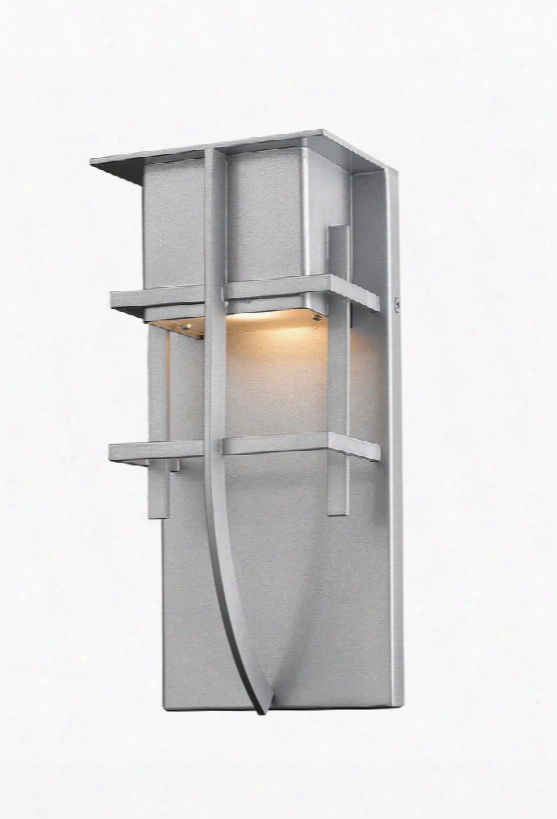 Stillwater 558s-sl-led 4.75" 1 Lig Ht Outdoor Modern Art Deco Contemporaryhave Aluminum Frame With Silver