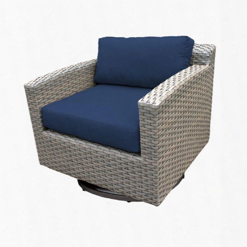 Tkc055b-sc-navy Florence Swivel Chair With 2 Covers: Grey And