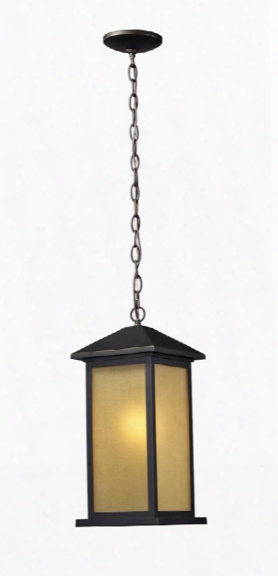 Vienna 548chm-orb 8" Outdoor Chain Light Coastal Nautical Seasidehave Aluminum Frame With Oil Rubbed Bronze Finish In Tinted