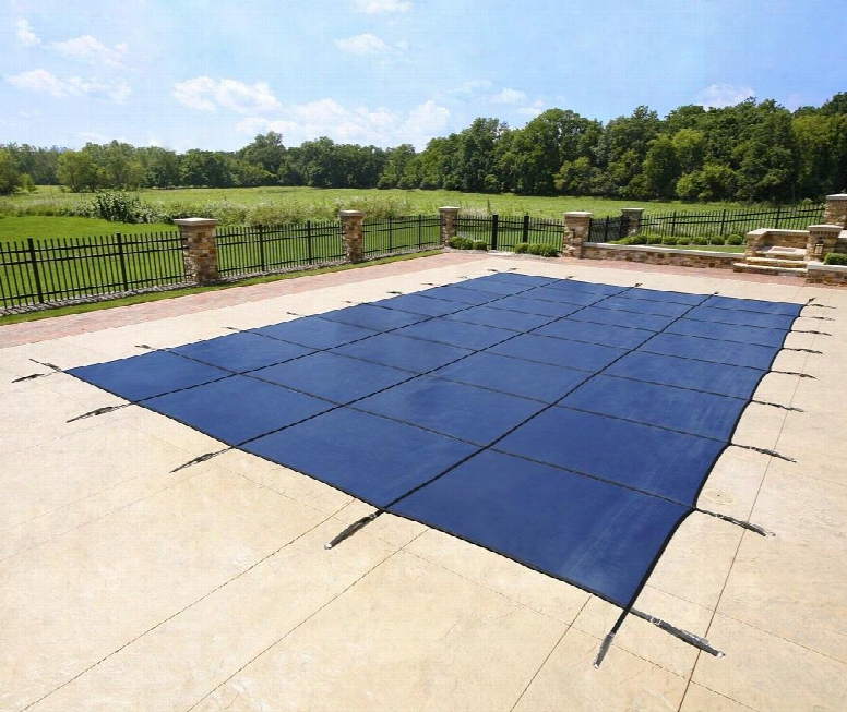 Ws2230b Blue 20-year Ultra Light Solid Safety Cover For 25' X 45' Rectangular Pool In
