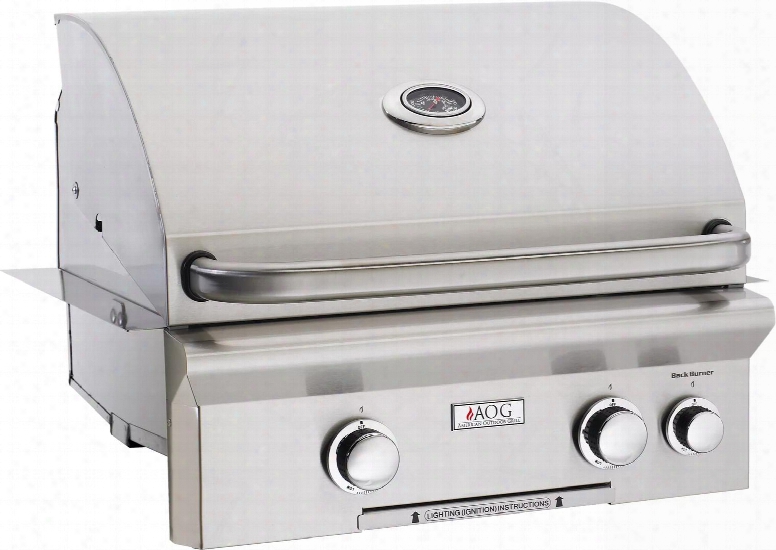 24nbt00sp 24" T Series Built-in Natural Gas Grill Upon 432 Sq. In. Grilling Surface 32000 Btu Total Main Burner Output 2 Burners Warming Rack And Drip Tray