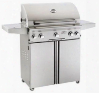 30nct 30" T Series Freestanding Grill With 540 Sq. Inches 45000 Primary Btu Warming Rack Heavy 304 Series Stainless Steel In Stainless