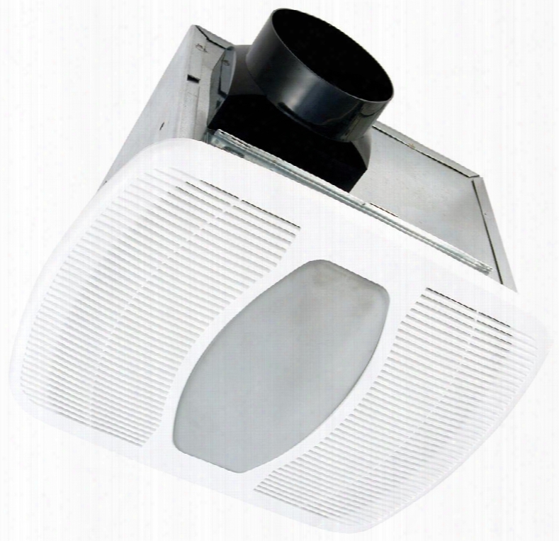 Akf100h Exhaust Fan With Light 23 Gauge Galvanized Steel Housing Polymeric Grill And Humidity Sensor In