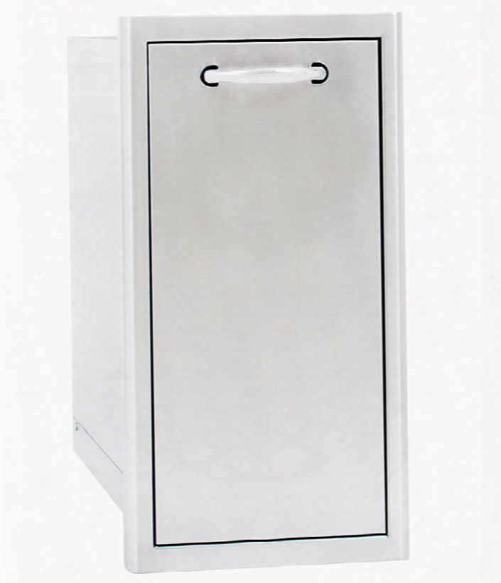 Blz-trnw-drw Narrow Roll Out Trash Bin With Stainless Steel Construction 42 Quart. Trash Bin Included And Rounded Bevel