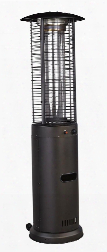 Hatchlands Collection P015-905 21" Outdoor Patio Heater With Wheels Cool-touch Steel Grid 100 F Heat Output 4 Feet Radius And Brown Powder-coated Steel