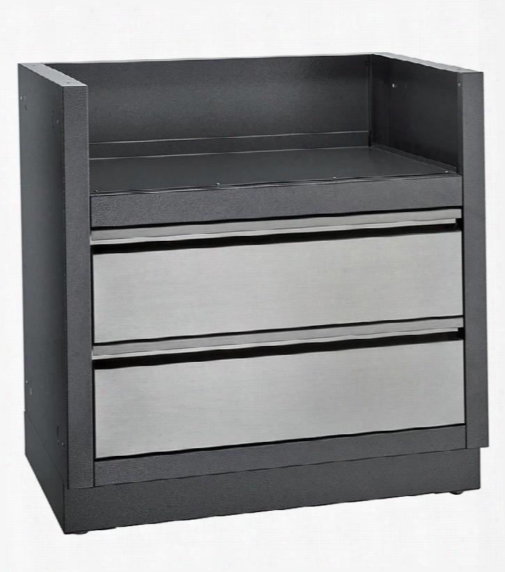 Im-ugc500-cn Oasis Modular Island Under Grill Cabinet For Built-in Presti Ge Pro 5000 Or Prestige 500 In Carbon Color In