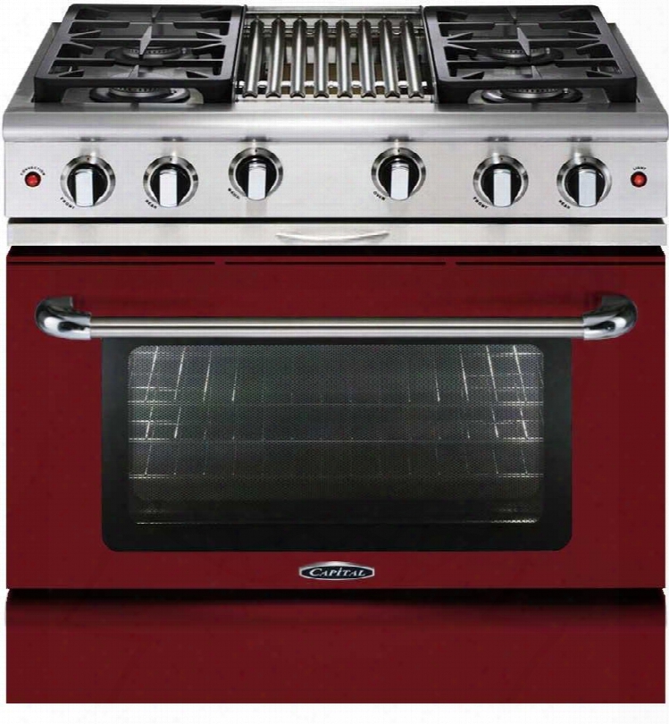 Mcr364brl 36" Precision Series Gas Range With 4 Sealed Burners And 12" Bbq Grill 4.9 Cu. Ft. Oven Capacity  Infrred Broil Burner Convection Bake And Manual