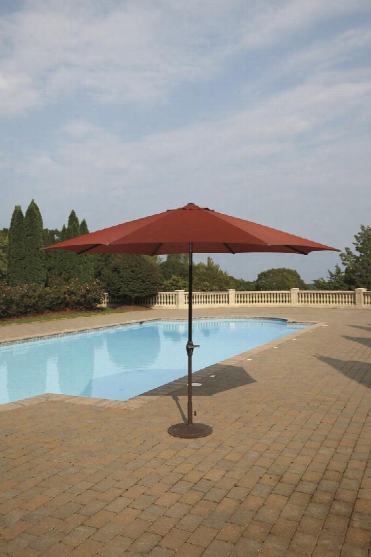 P000-994-999b 120" Large Auto Tilt Umbrella With Linen Fabric Canopy Auto-tilt Frame And Base In