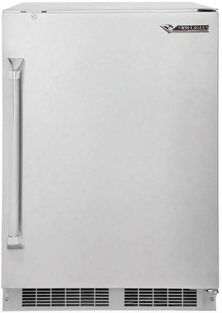 Teor24-f 24" Outdoor Refrigerator With 5.1 Cu. Ft. Capacity Door Lock Led Lighting And  Precise Temperature Management In Stainless