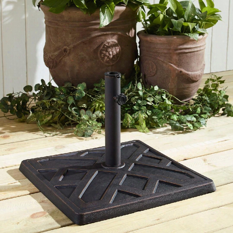 Ub30sprac Square Umbrella Base - Antique