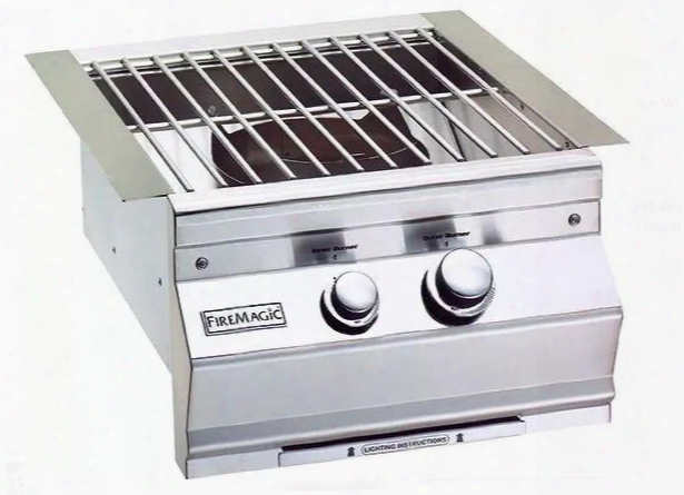 19slb1n0 Aurora 19" Power Burner With Stainless Steel Grid And Hot Surface Ignition System (120v) Up To 60 000 Btus Natural Gas In Stainless