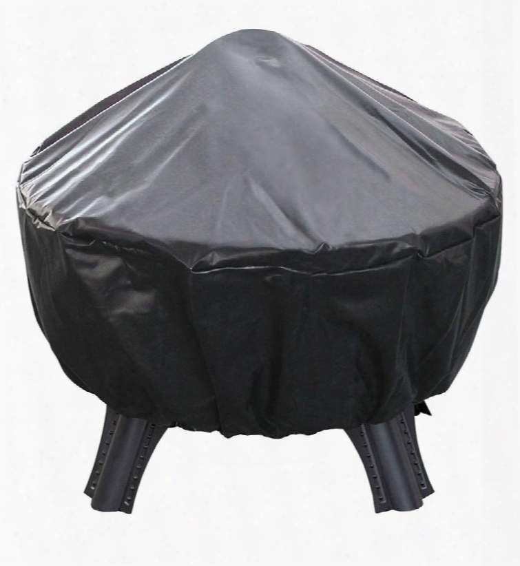 29304 Garden Series Fire Pit Cover With Elastic Bottom And Pvc Material In