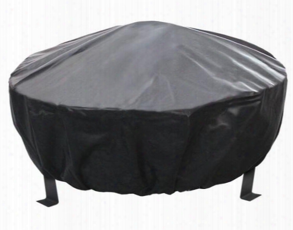 29495 Bromley Fire Pit Cover With Elastic Bottom And Pvc Material In