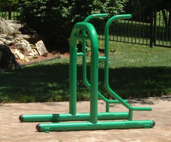 65-1380 Outdoor Fitness Multi-station With Uv Protection And Corrosion Resistance Paint Solid Steel Frame And Stainless Hardware In