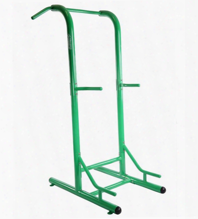 65-1460 Outdoor Fitness Power Tower With Uv Protectionn And Corrosion Resistance Paint Solid Armor Frame And Stainless Hardware In