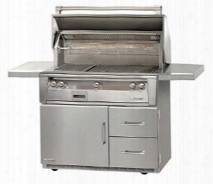 Alxe-42rfg-ng 42" Standard Grill Natural Gas On Refrigerated Base In Stainless